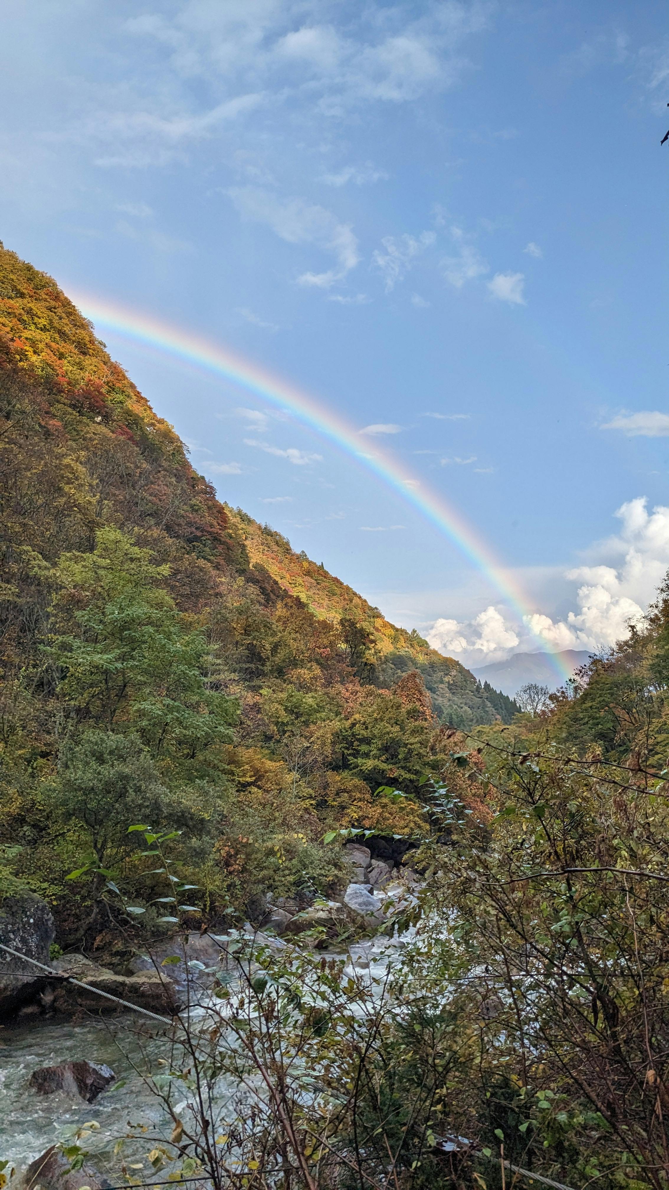 Rainbow Over Mountain Valley River