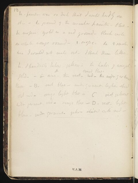 Handwritten Notes on Old Notebook Page