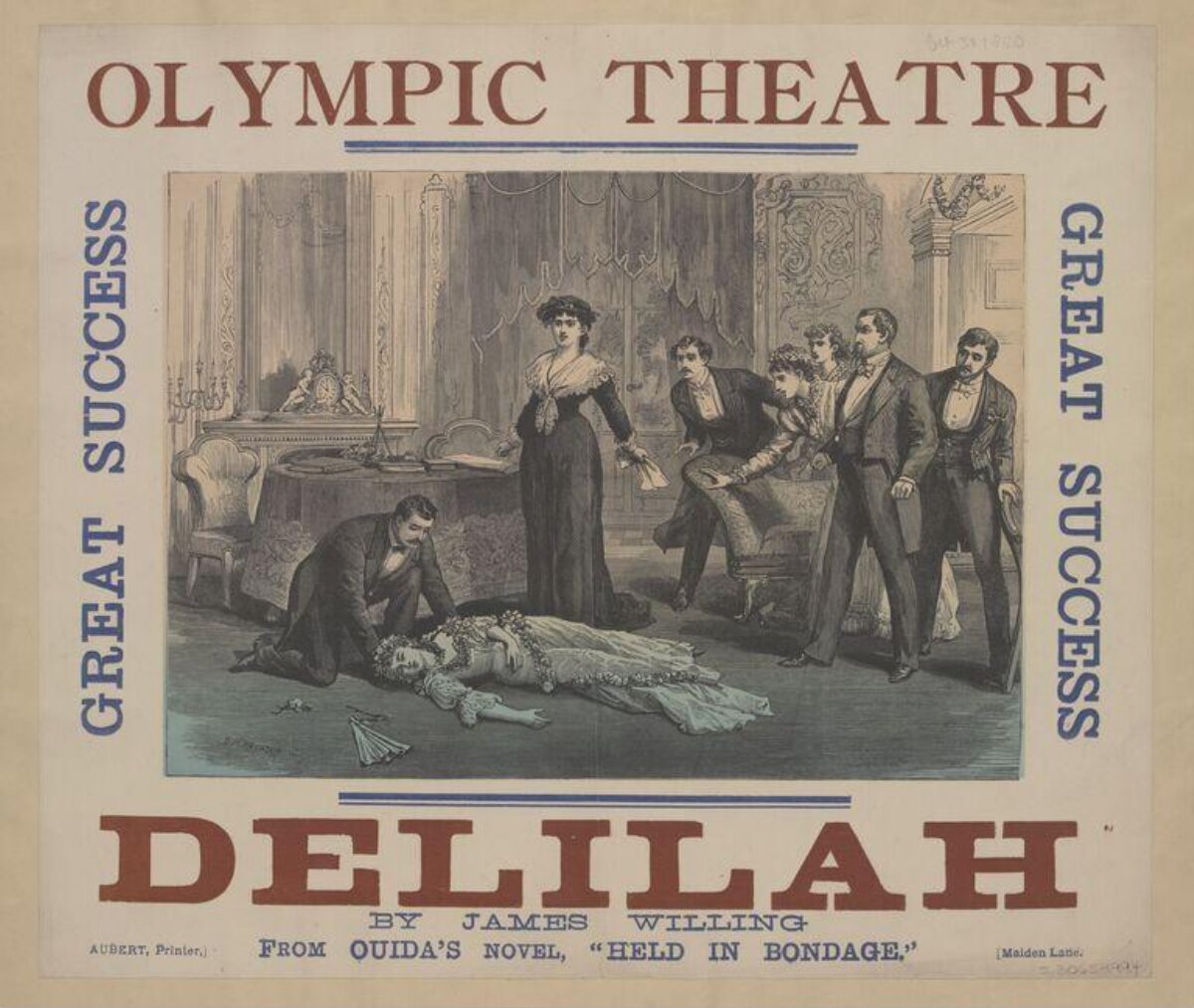 Olympic Theatre Delilah Play Poster