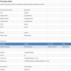 Purchase Order