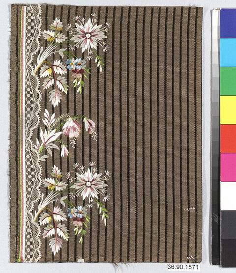 Embroidered Antique Textile Fragment