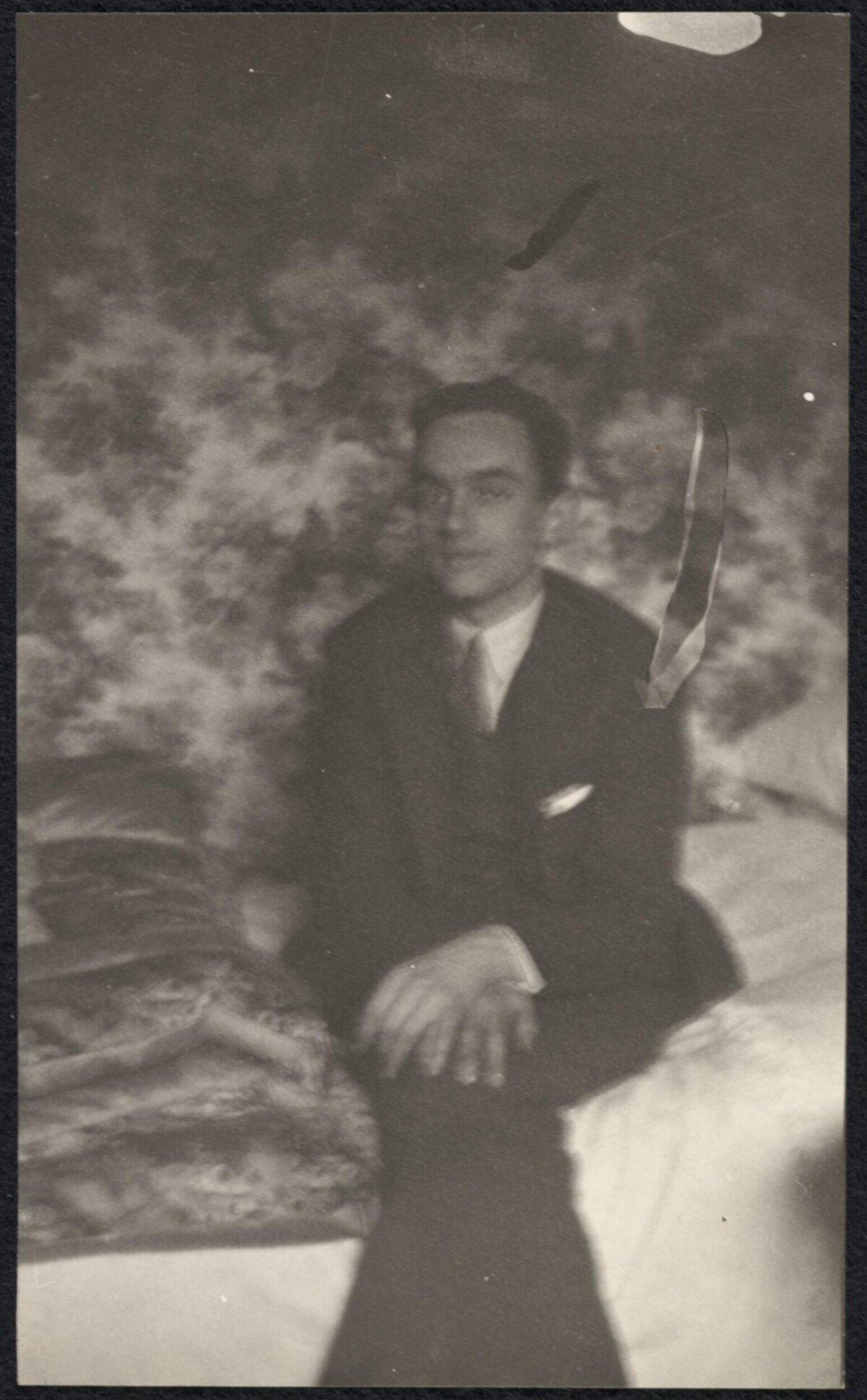 Vintage Portrait of Seated Man in Suit