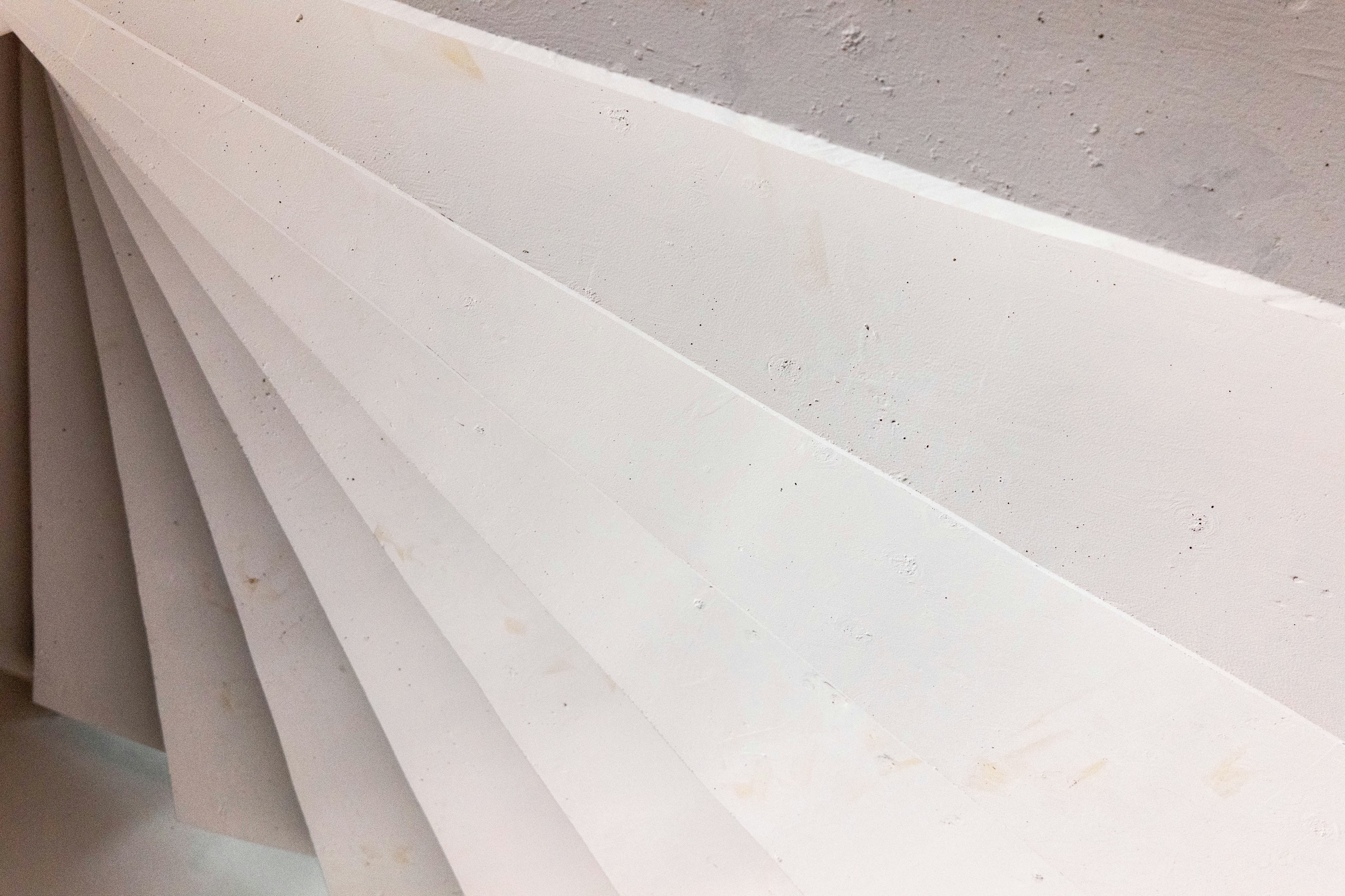 Stacked White Plaster Boards
