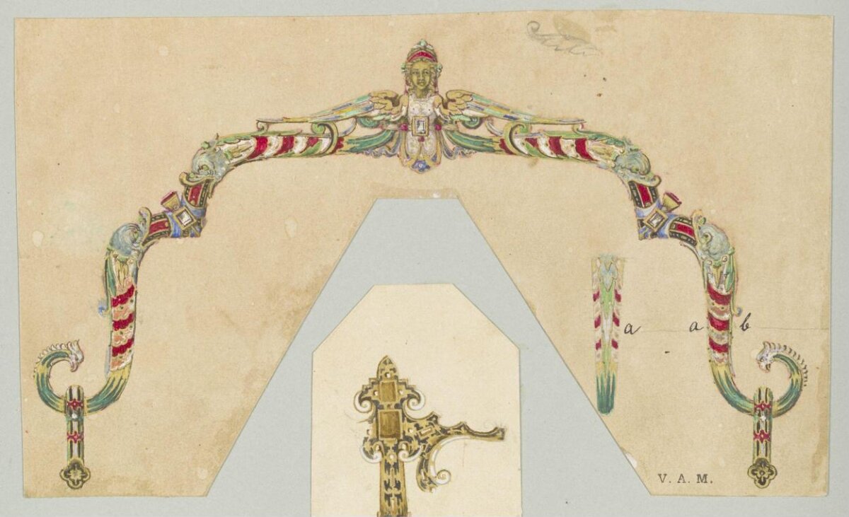 Ornate Decorative Frame Design Sketch