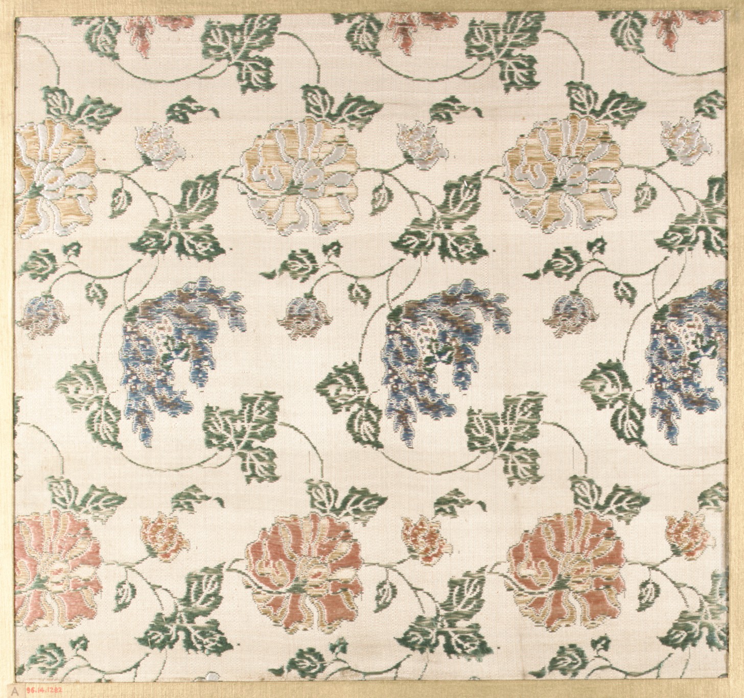 Vintage Floral Woven Textile — Texture Backgrounds