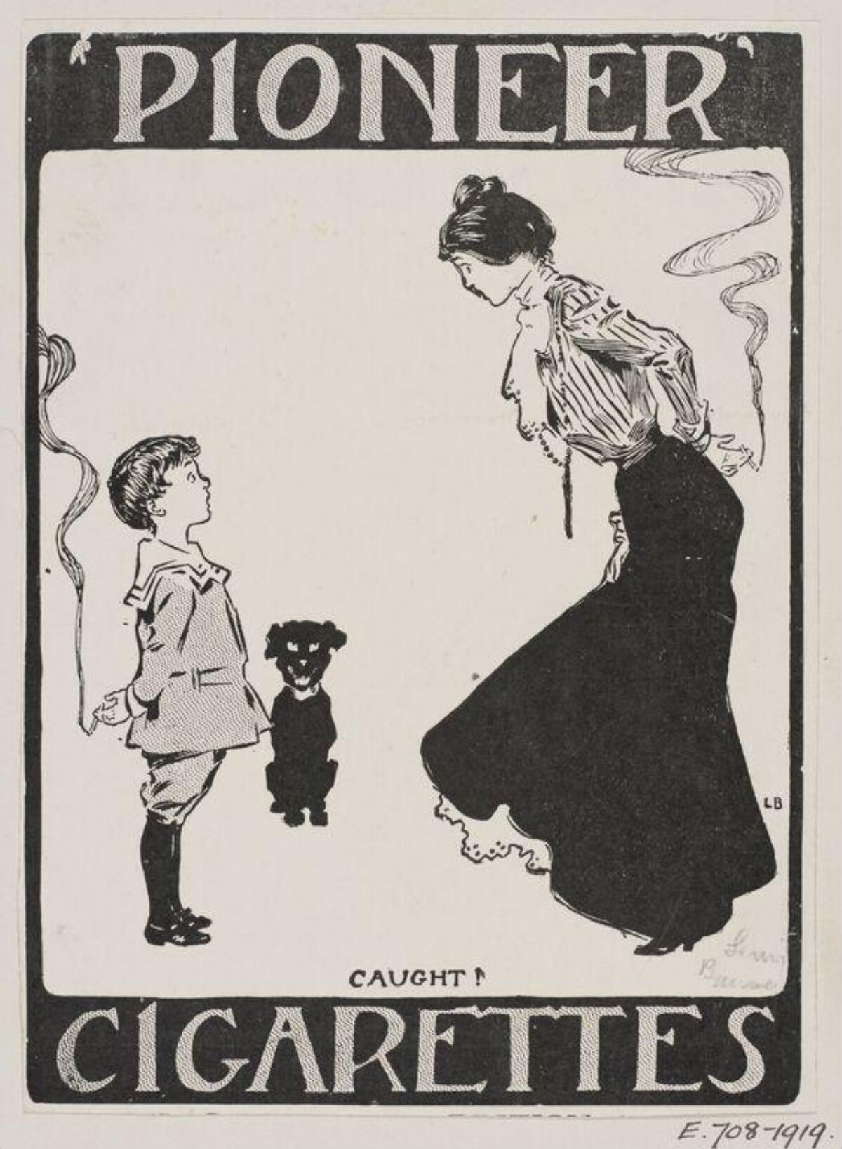Vintage Pioneer Cigarettes Advertisement