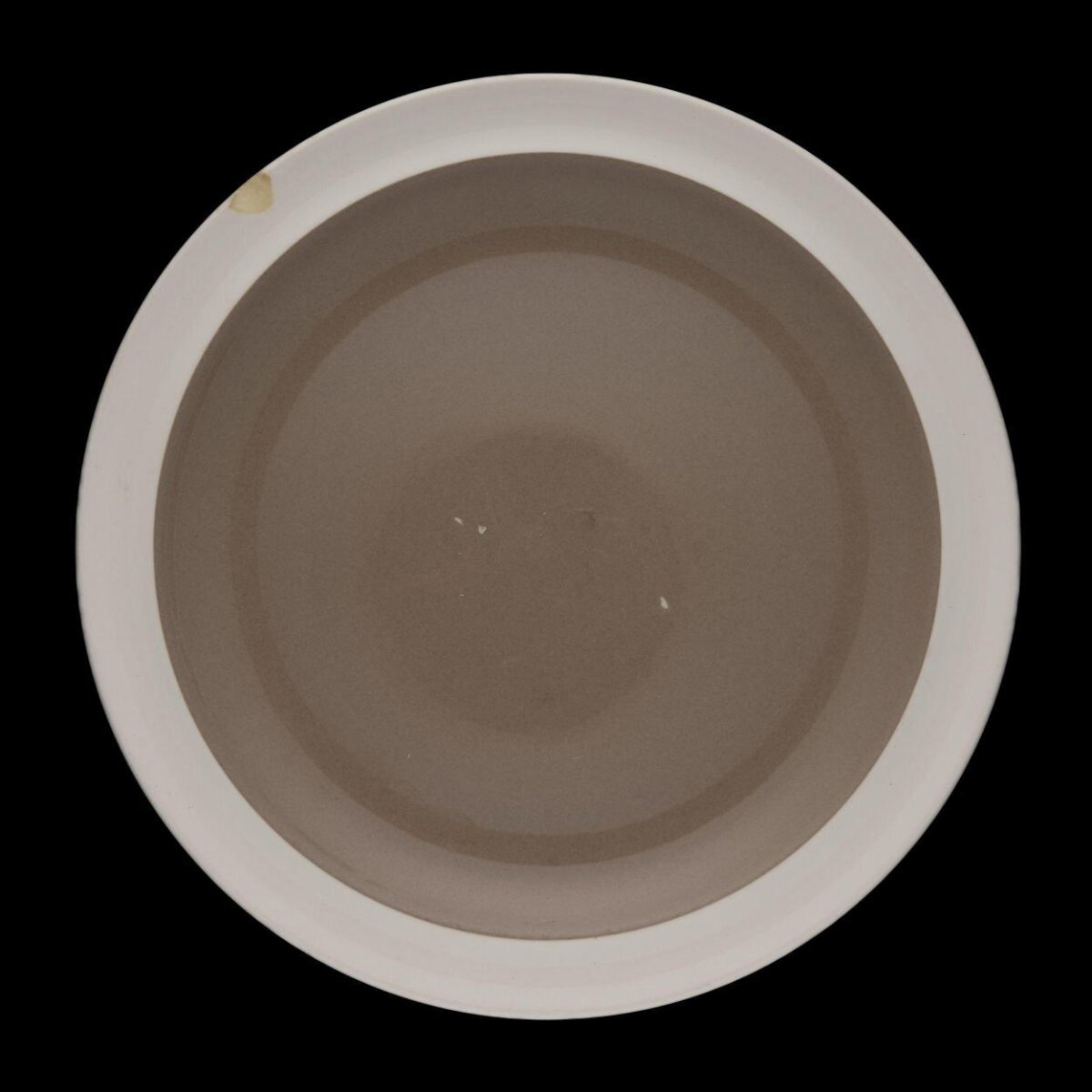 Stained Round Ceramic Dish