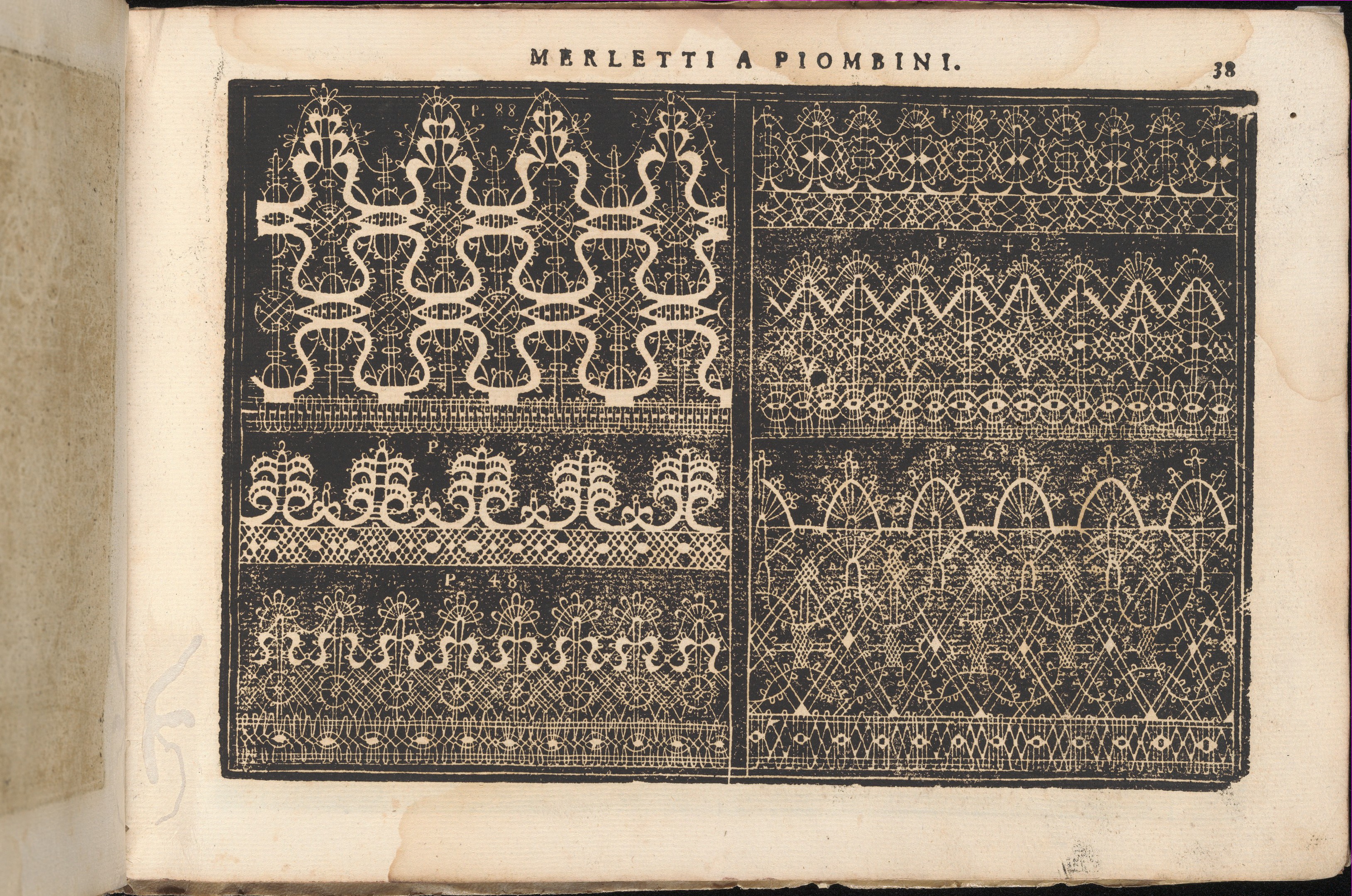 Vintage Lace Pattern Design Page