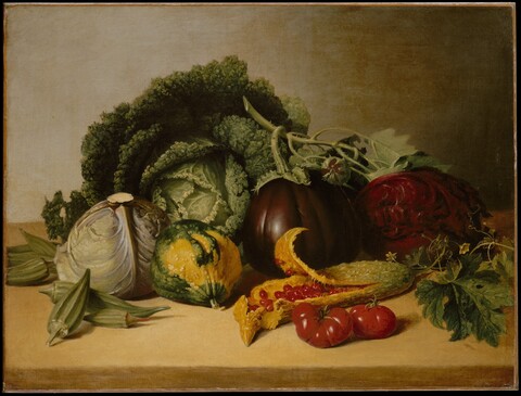 Still Life Painting of Vegetables