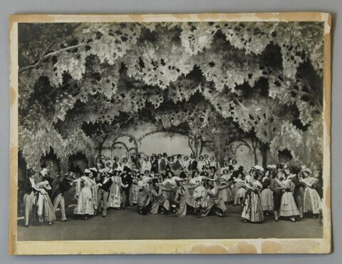 Vintage Theatrical Performance Scene