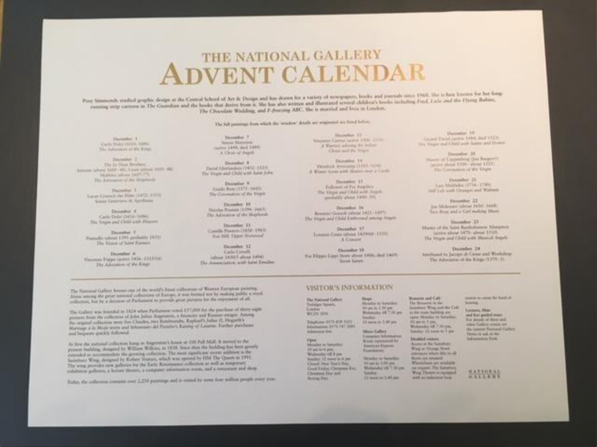 National Gallery Advent Calendar