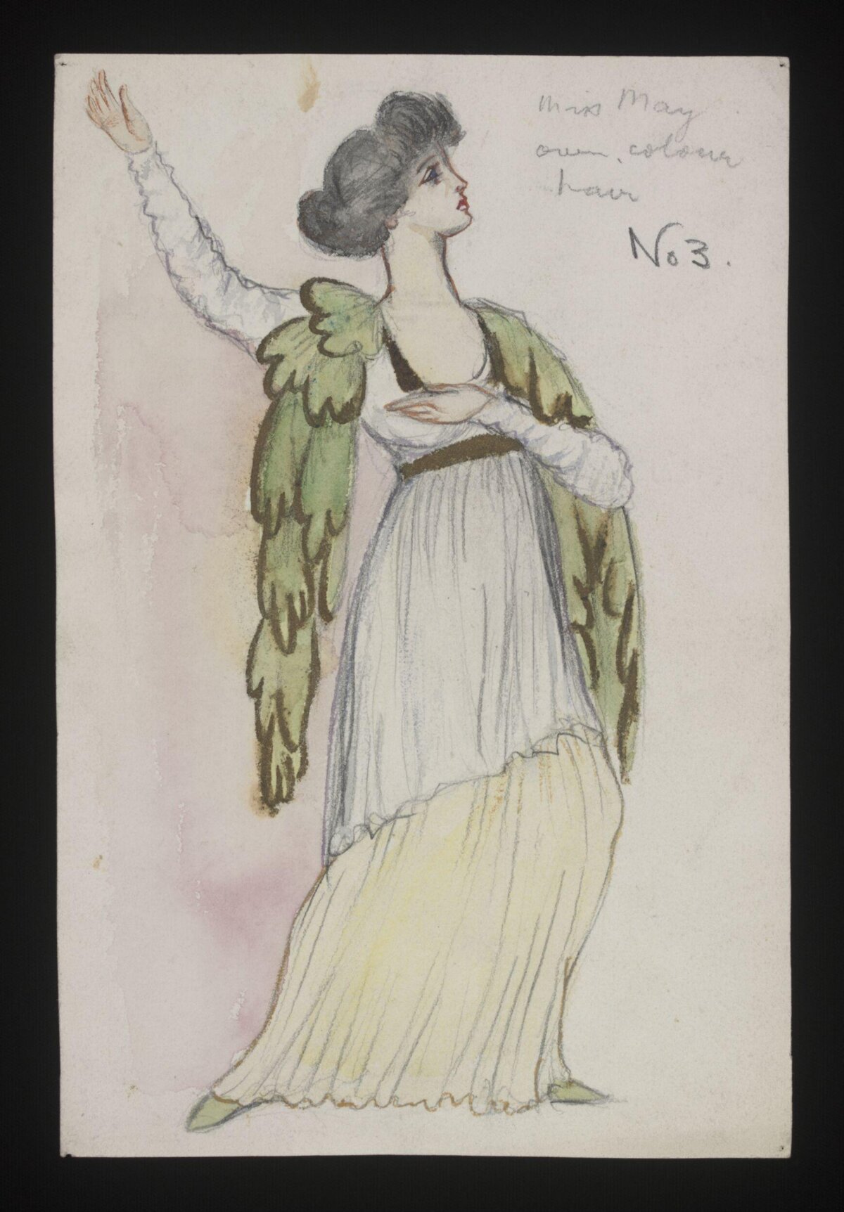 Vintage Costume Sketch of a Woman