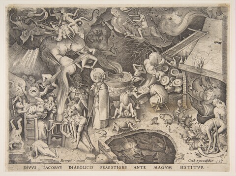 Saint James Confronted by Demons Engraving