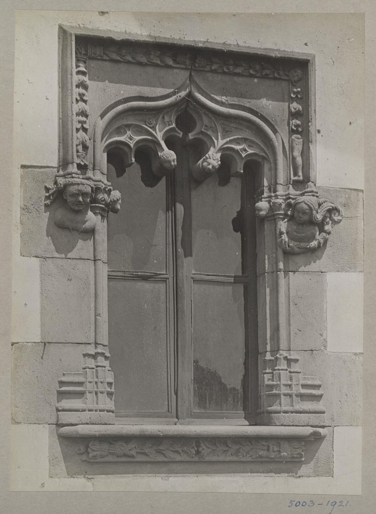 Ornate Carved Gothic Stone Window