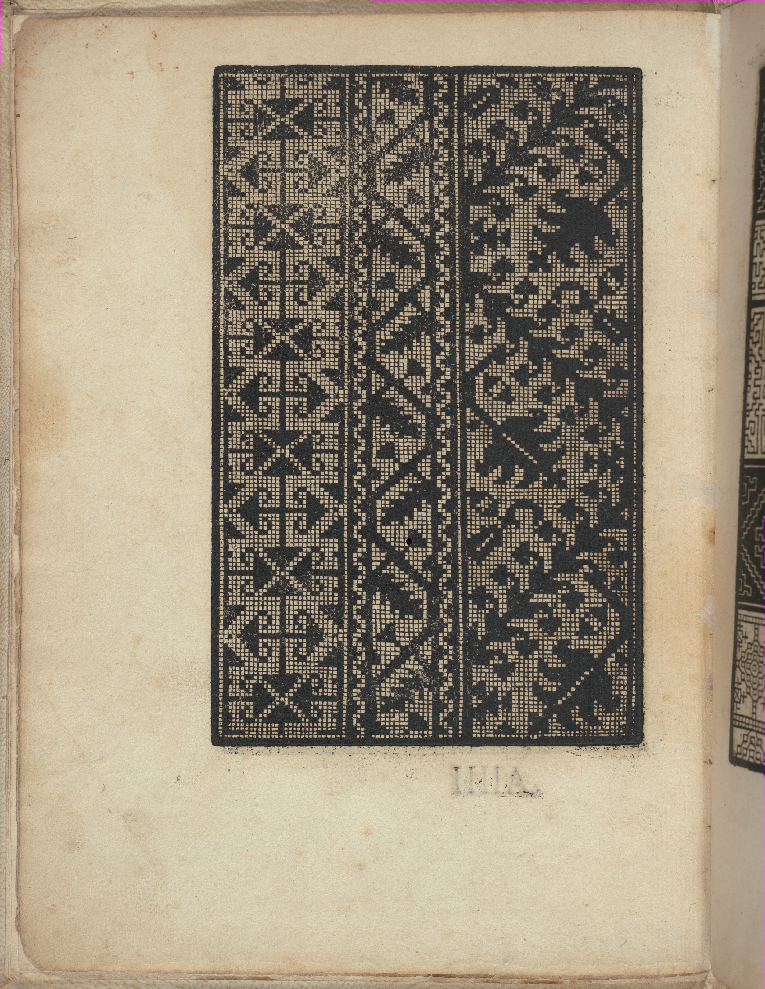 Vintage Black Lace Pattern Print