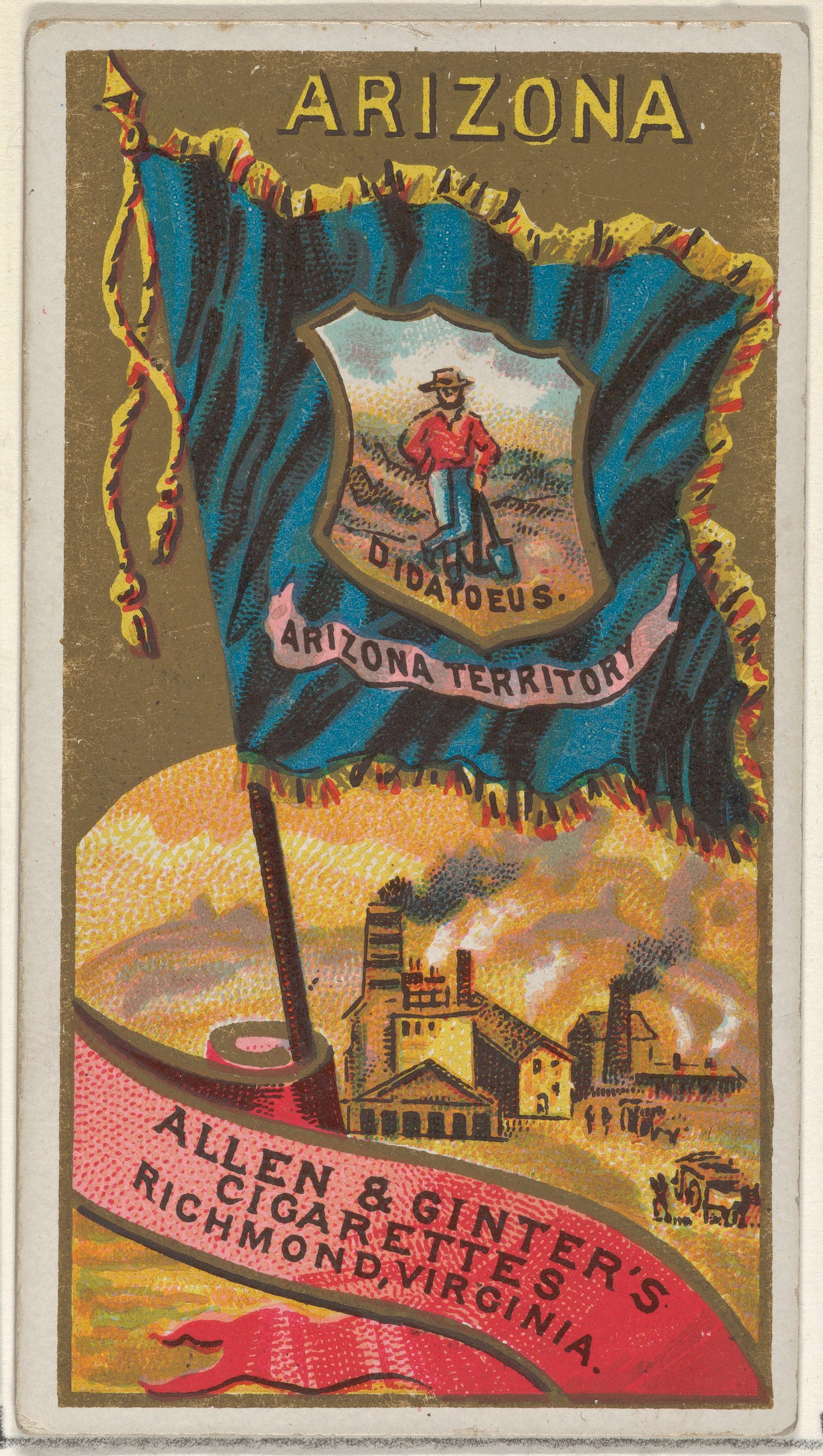 Vintage Arizona Territory Cigarette Card
