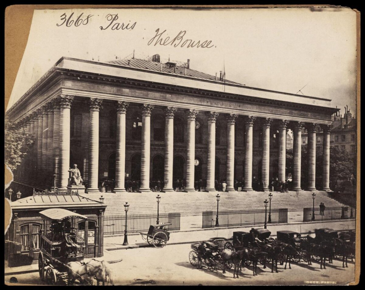 Vintage Photo of Paris Bourse