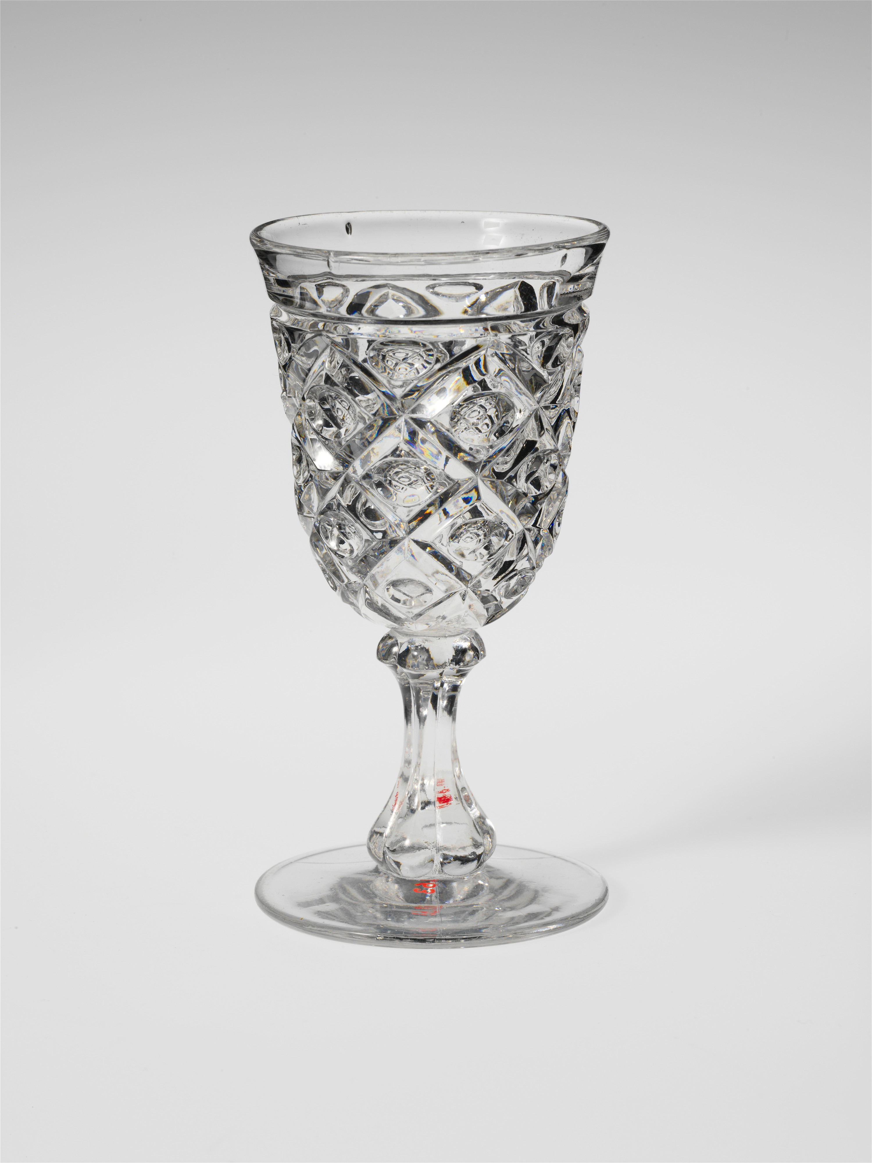 Clear Cut Crystal Goblet