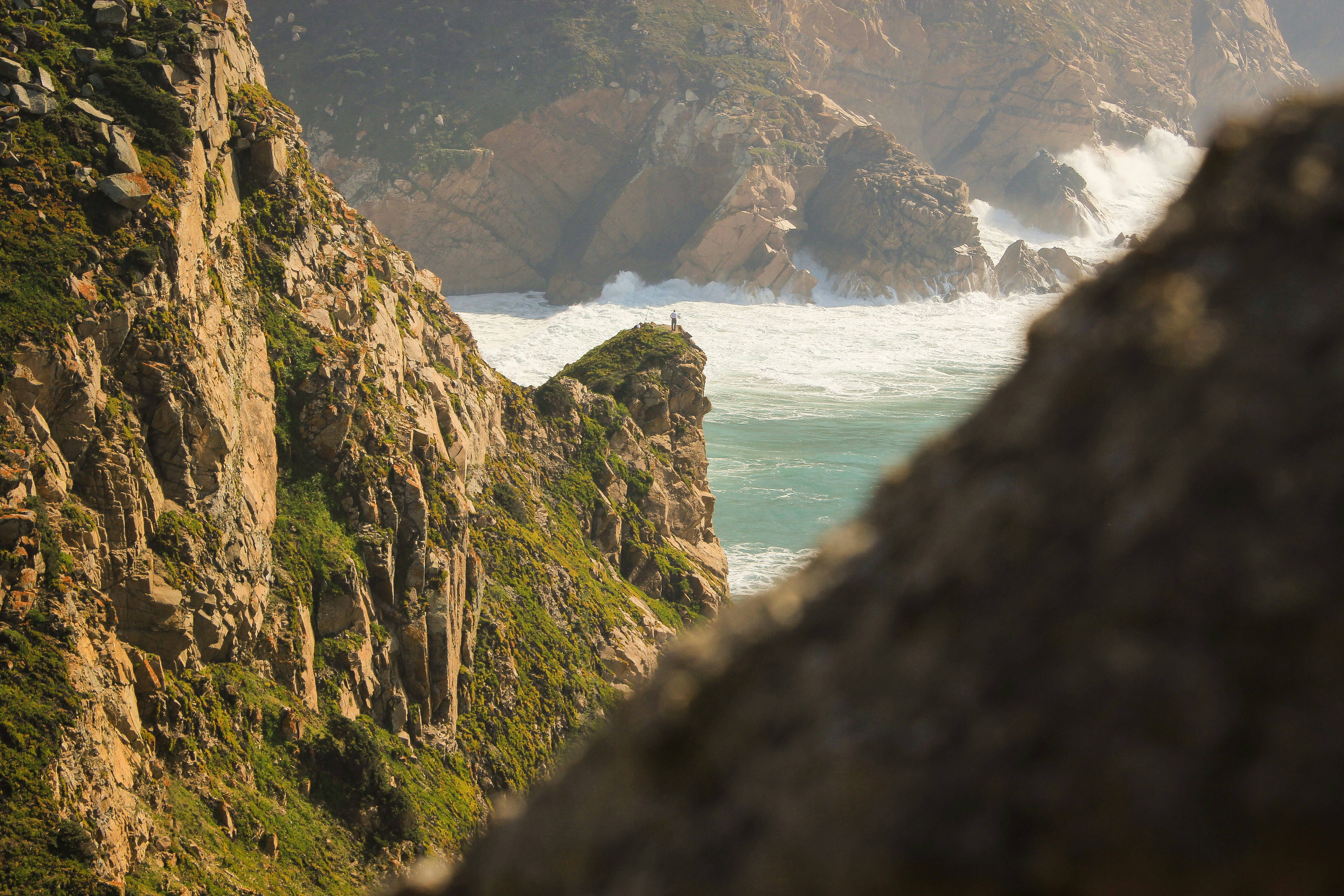 Rocky Coastal Cliff Seaside View