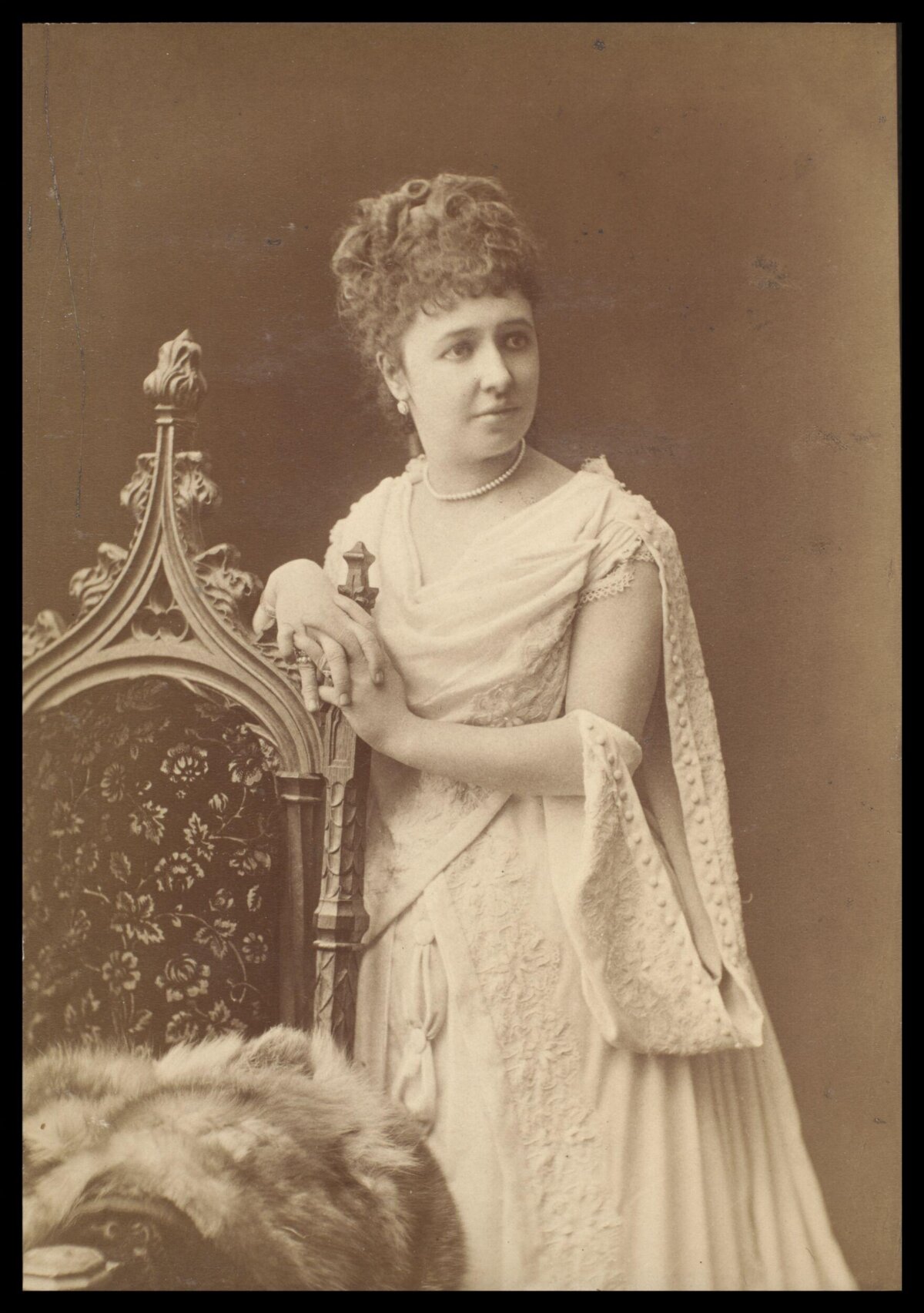 Victorian Woman Studio Portrait