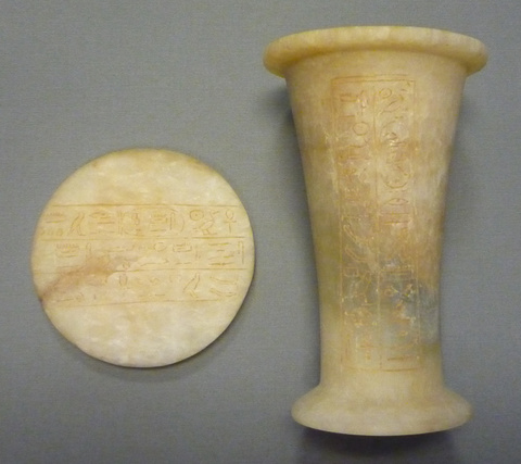 Inscribed Ancient Egyptian Stone Vessels