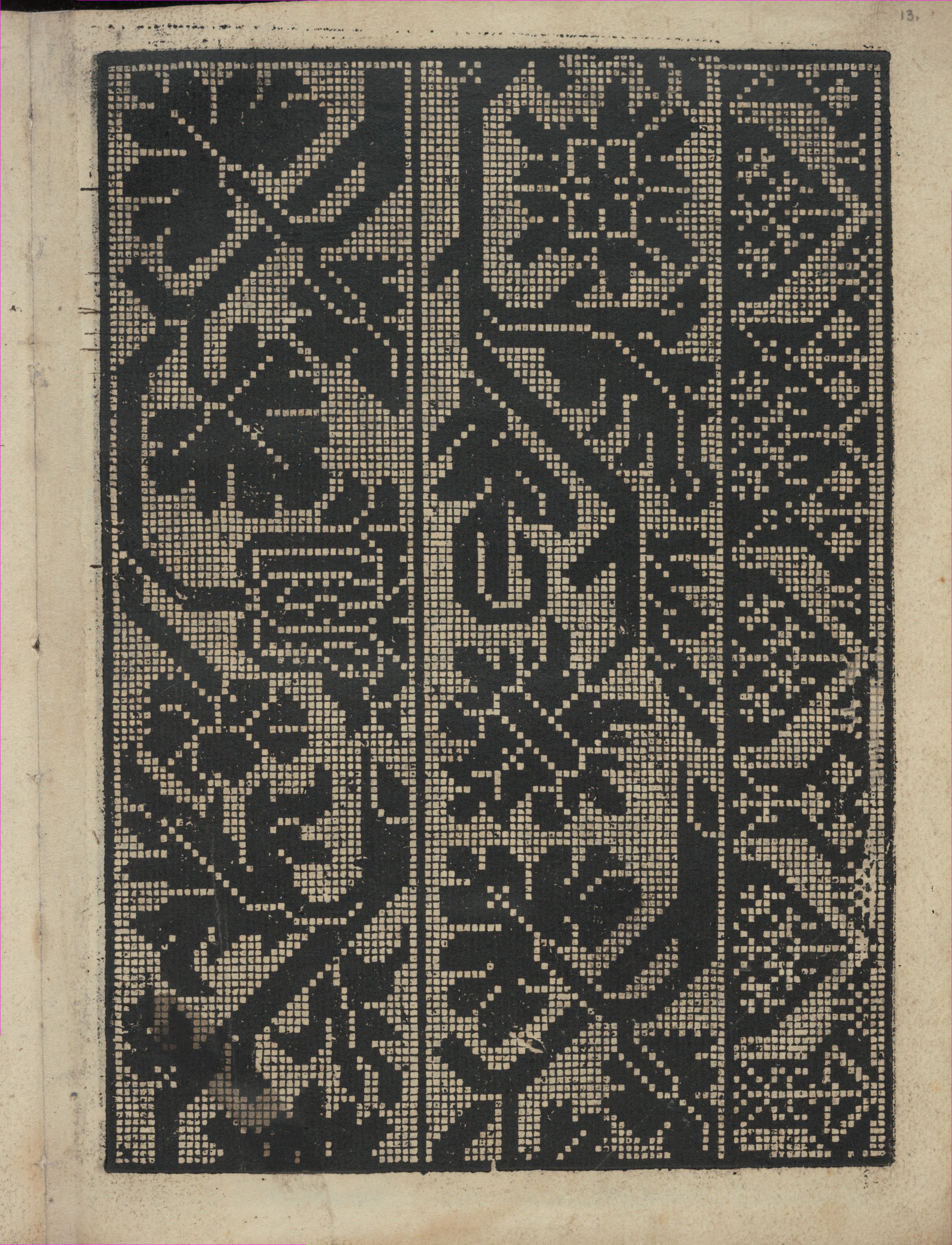 Antique Cross-stitch Geometric Pattern