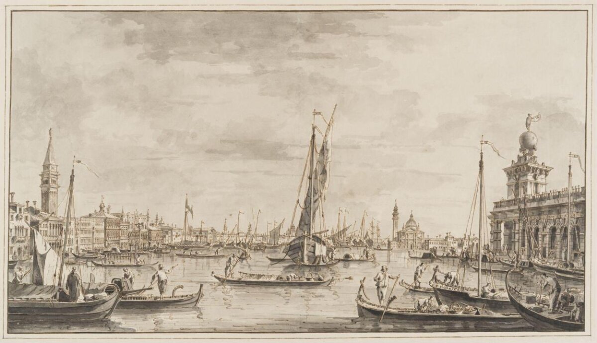 Venice Lagoon Harbor View Drawing