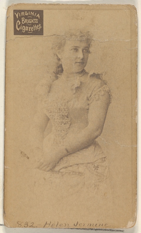 Virginia Brights Cigarette Card of Helen Jermine
