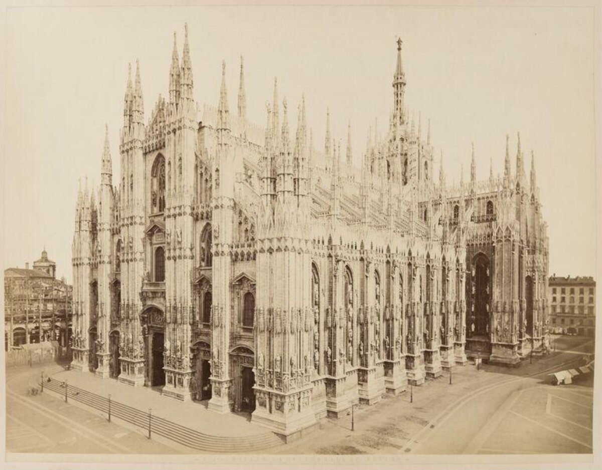 Vintage Photo of Milan Cathedral