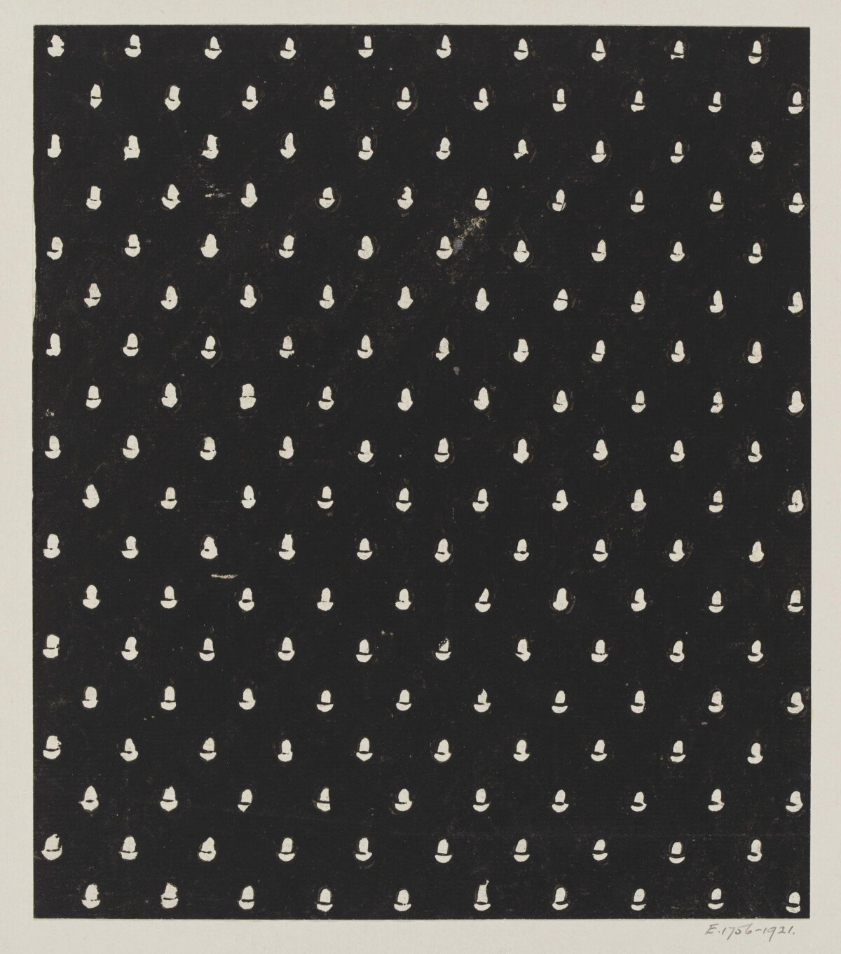 Black and White Dotted Textile Pattern