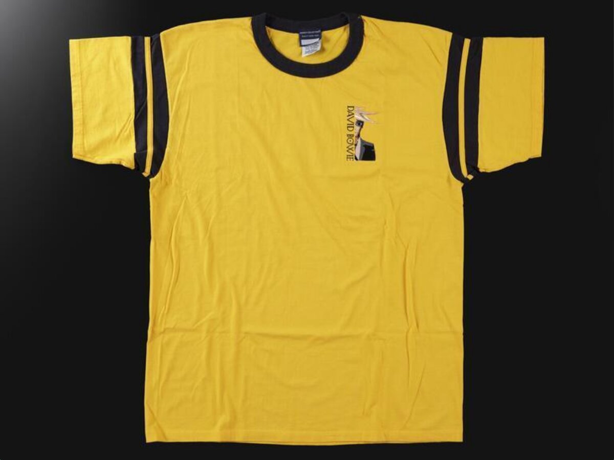Yellow David Bowie Graphic T-shirt