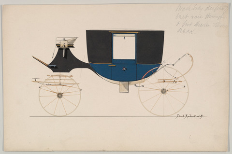 Vintage Carriage Design Drawing