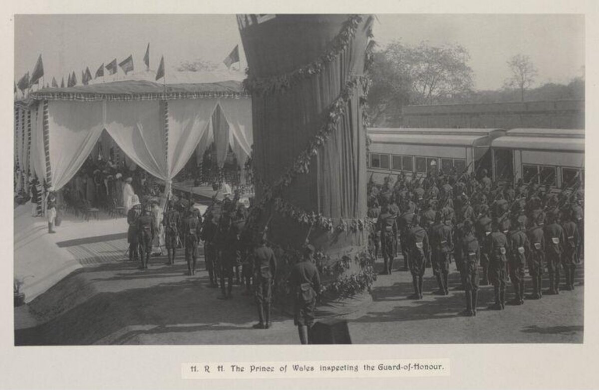 Prince of Wales Inspects Guard of Honour