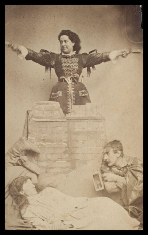 Vintage Theater Production Tableau Photo