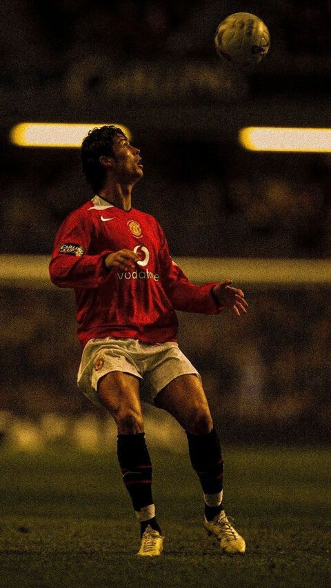 Young Cristiano Ronaldo Controls Soccer Ball