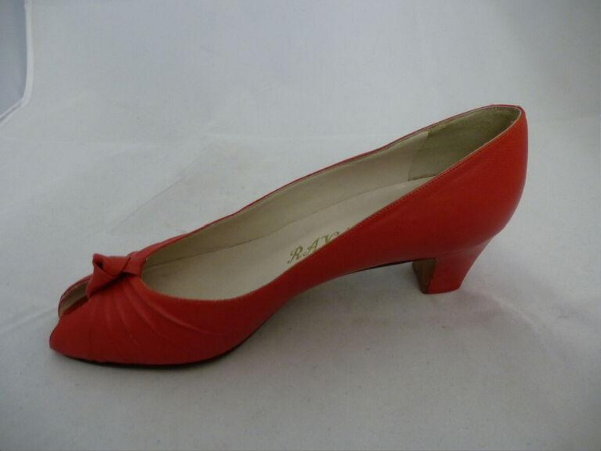 Red Peep-toe High Heel Shoe