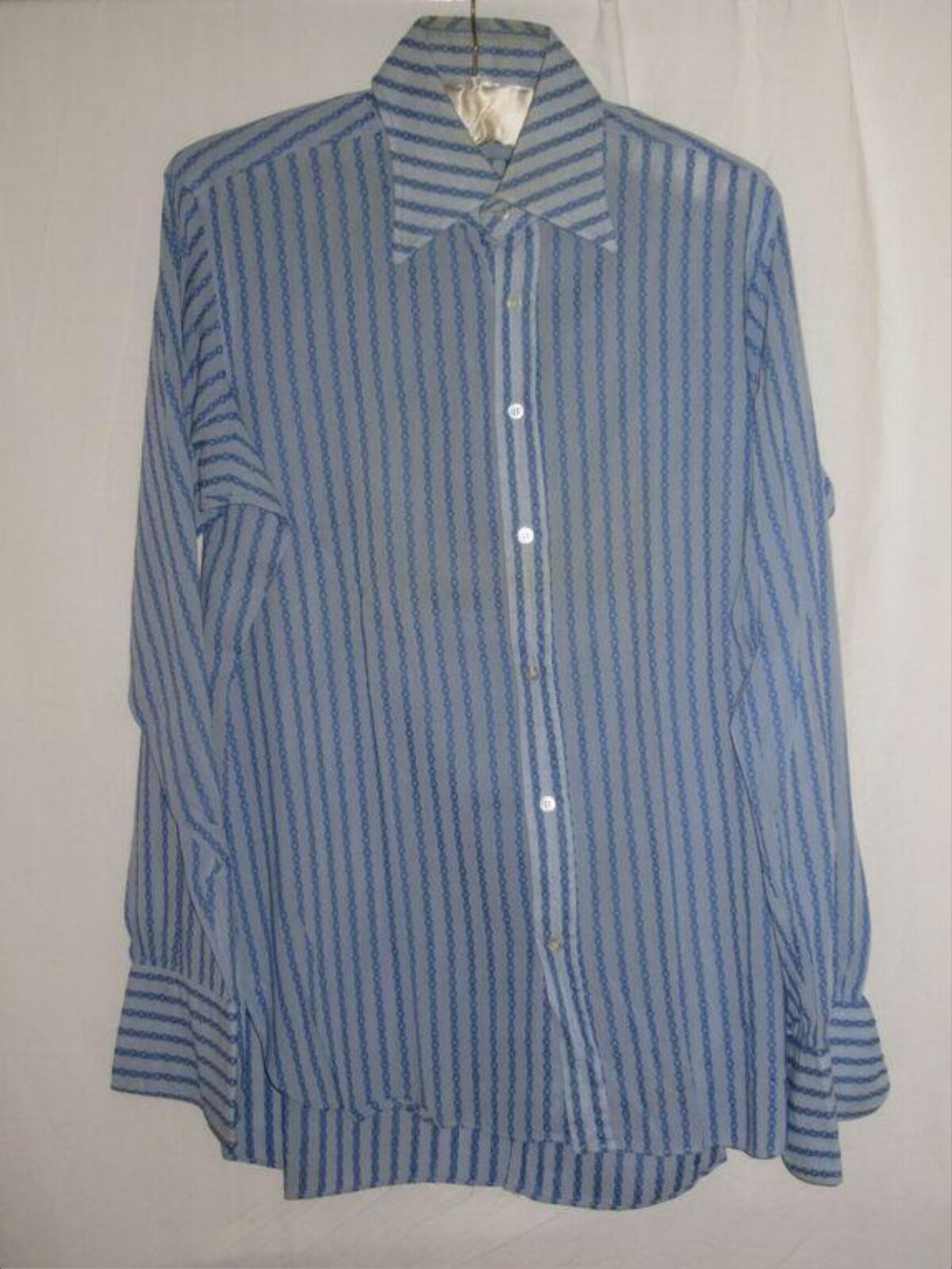 Hanging Blue Striped Long Sleeve Shirt