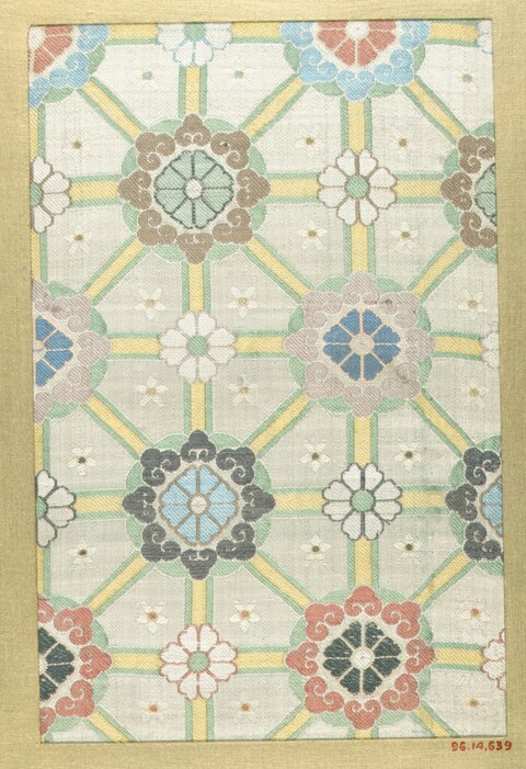 Traditional Floral Geometric Textile Pattern
