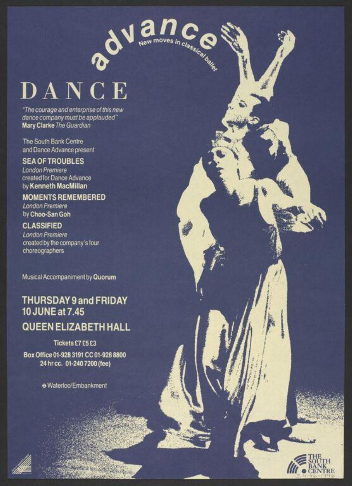 Advance Dance Ballet Performance Poster