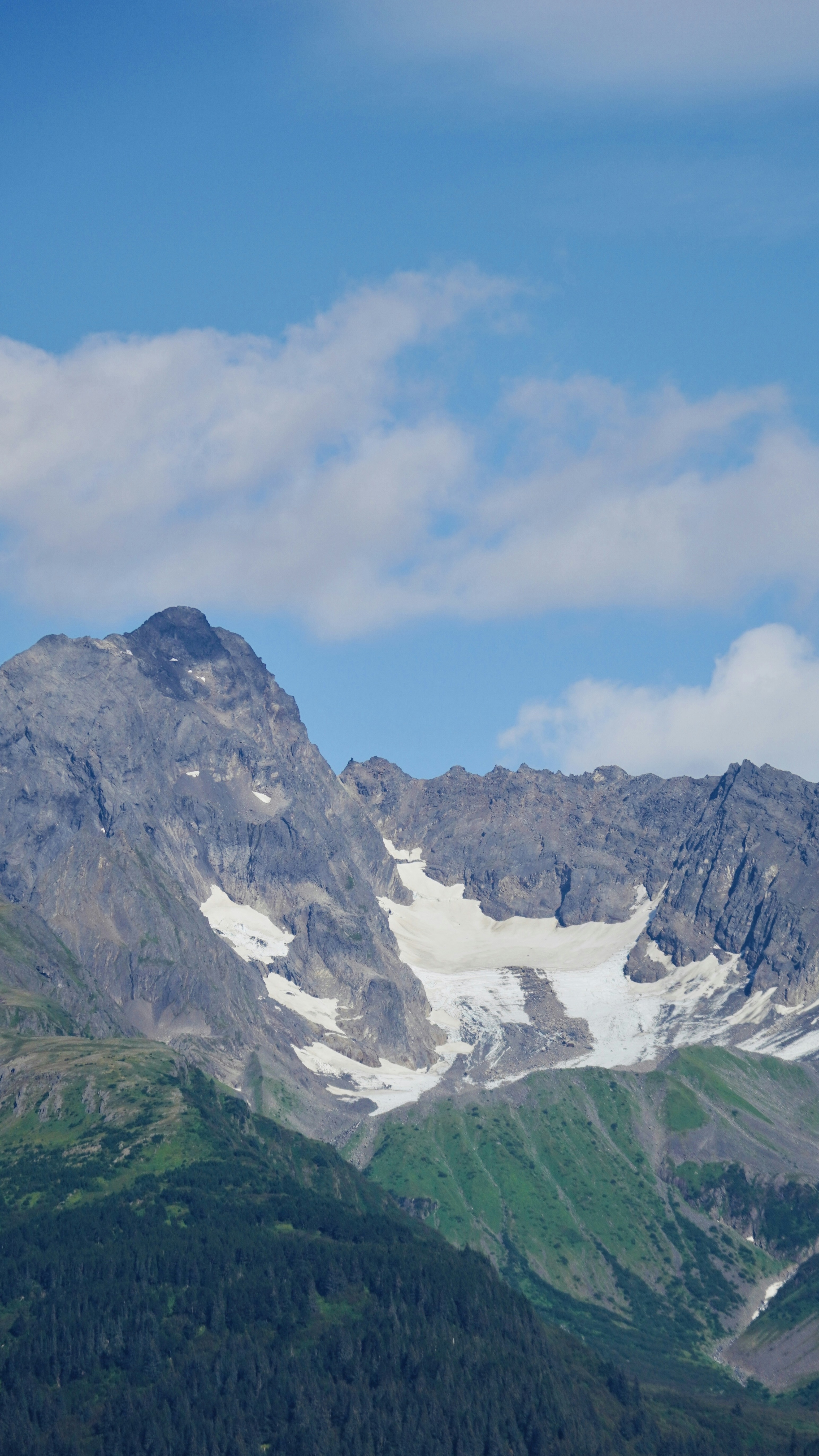 Snow-dusted Mountain Landscape