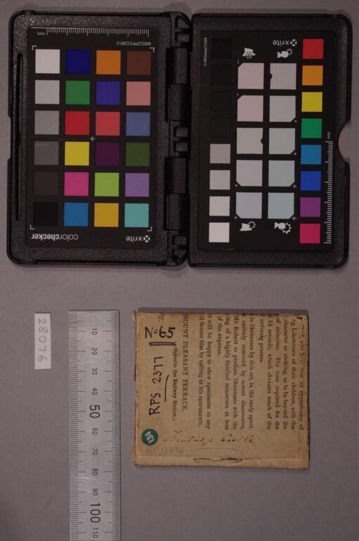 Antique Document with Calibration Tools