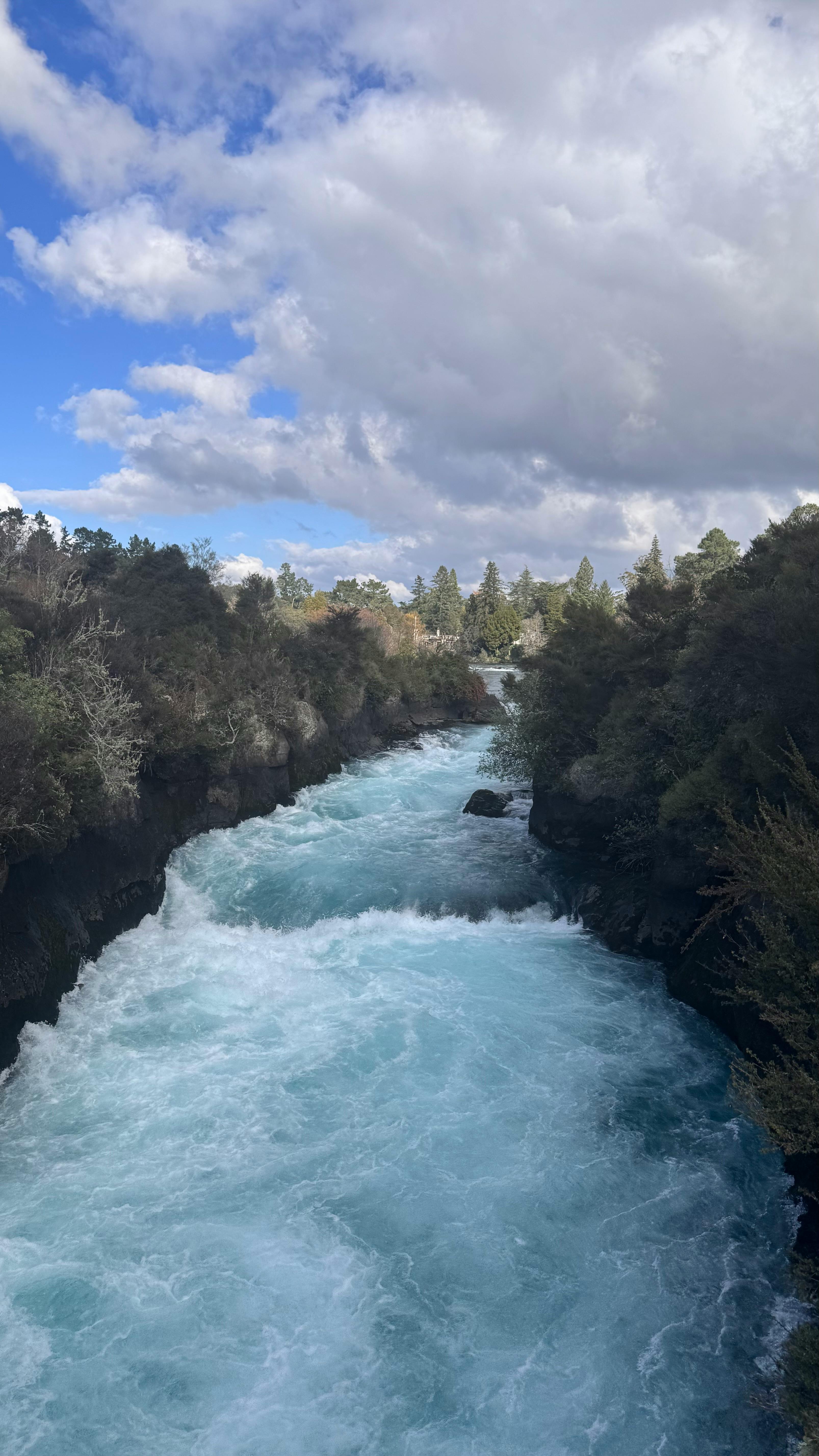 Rushing Turquoise River in Gorge
