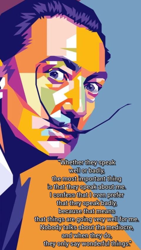 Salvador Dali Quote Graphic