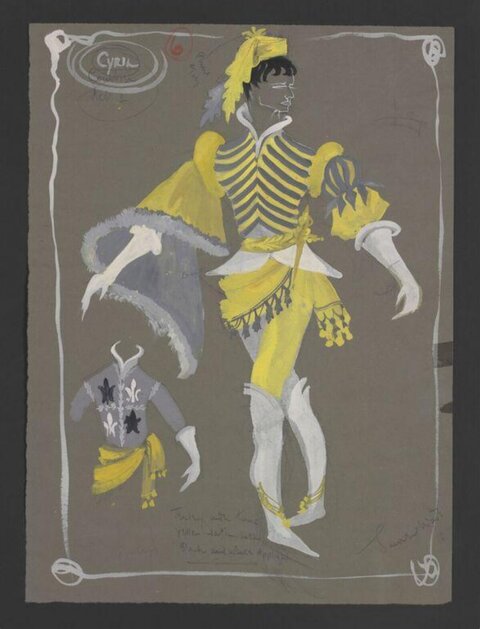 Theatrical Male Costume Design Sketch
