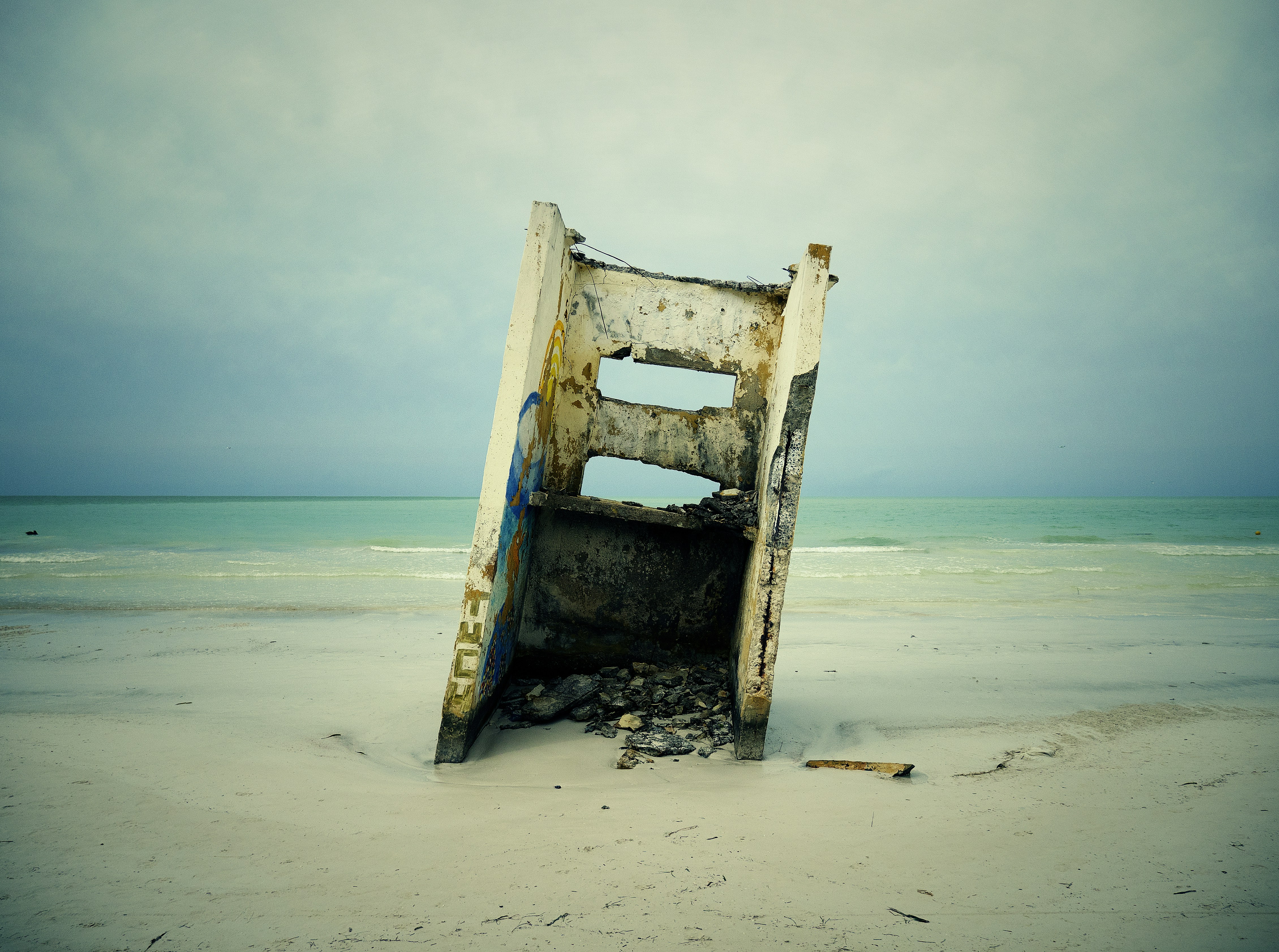 Abandoned Ruin on Beach