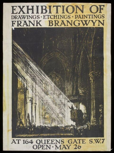 Frank Brangwyn Art Exhibition Poster