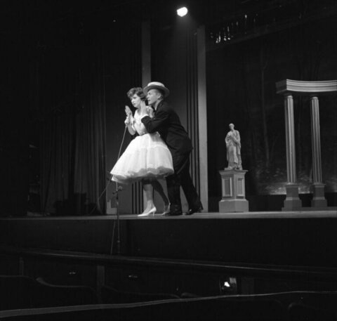 Two Performers on Theater Stage
