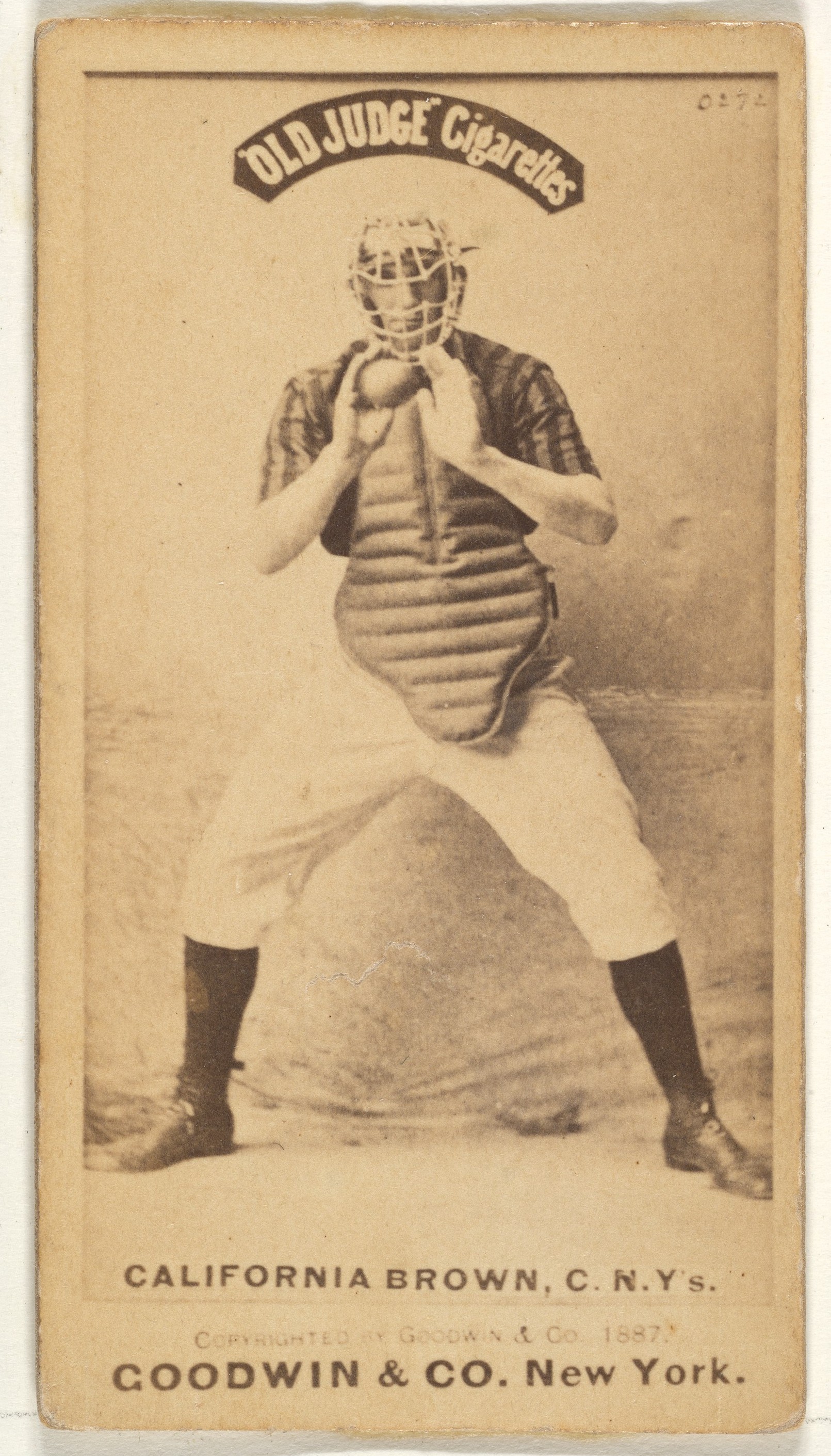 1887 Old Judge Baseball Cigarette Card