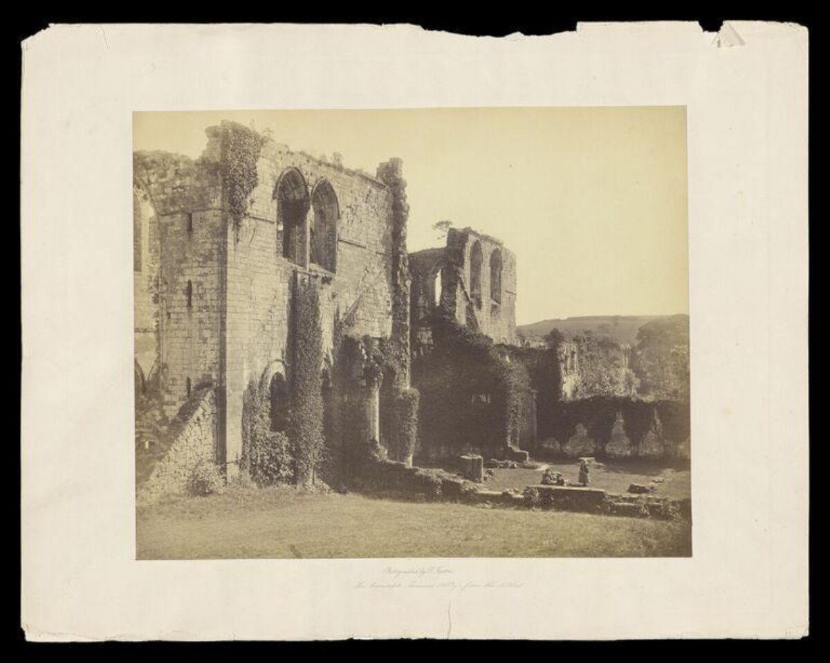 Vintage Photo of Abbey Ruins