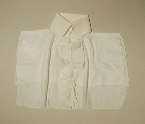 White Ruffled Shirt Front